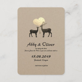 鹿の愛ウッドランド鹿の日付を保存 セーブザデート