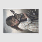 鹿の抱擁の切り離 薄葉紙 (正面)