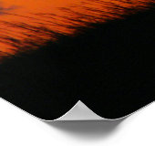 鹿の日没 ポスター (角)