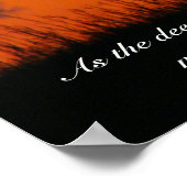 鹿の日没 ポスター (角)