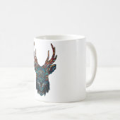 鹿の曼荼羅 コーヒーマグカップ (正面右)