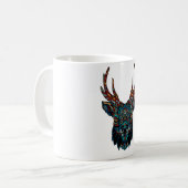 鹿の曼荼羅 コーヒーマグカップ (正面左)