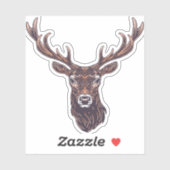 鹿の森の動物のシール |ダイカットのシール シール (シート)