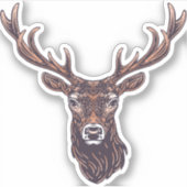 鹿の森の動物のシール |ダイカットのシール シール (正面)