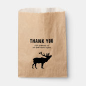 鹿の森の感謝祭の誕生日パーティー フェイバーバッグ (正面)