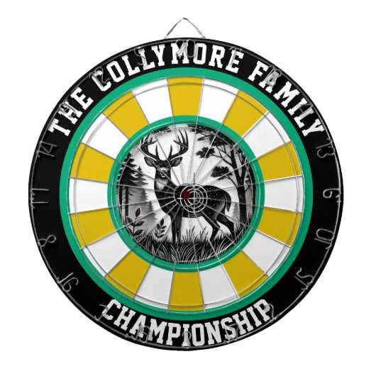 鹿の森の目標の壁の装飾 ダーツボード (正面)