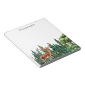 鹿の森パーソナライズされた地 ノートパッド (アングル)
