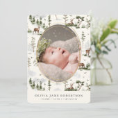 鹿の森山の出産発表 招待状 (スタンド正面)