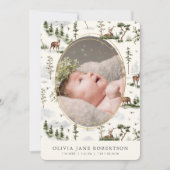 鹿の森山の出産発表 招待状 (正面)