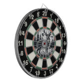 鹿の標的の円形芸術 ダーツボード (正面左)