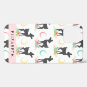 鹿の模様，ベビー鹿，ボホ，花，お名前 Case-Mate iPhoneケース (裏面 (横))