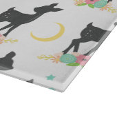 鹿の模様，ベビー鹿，ボホ，花，月 カッティングボード (角)