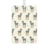 鹿の模様，ベビー鹿，ボホ，花，月 カーエアーフレッシュナー (裏面)