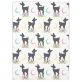 鹿の模様，ベビー鹿，ボホ，花，月 クリップボード (裏面)