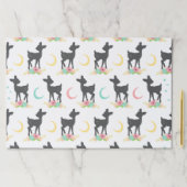 鹿の模様，ベビー鹿，ボホ，花，月 ペーパーパッド (インサイチュ)