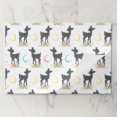 鹿の模様，ベビー鹿，ボホ，花，月 ペーパーパッド (折り畳み)