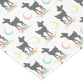 鹿の模様，ベビー鹿，ボホ，花，月 ミディアムテーブルランナー (コーナー)