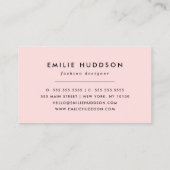 鹿の模様，ベビー鹿，ボホ，花，月 名刺 (裏面)