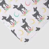 鹿の模様，ベビー鹿，ボホ，花，月 薄葉紙 (詳細)