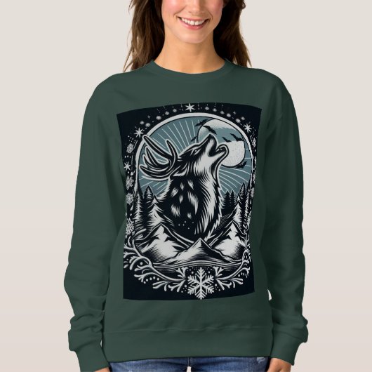 鹿の気分 スウェットシャツ (正面)