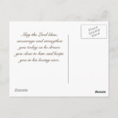 鹿の水性パンツとして聖書Psalm 42カスタム ポストカード (裏面)