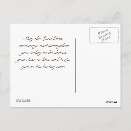 鹿の水性パンツとして聖書Psalm 42カスタム ポストカード (裏面)