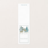 鹿の水色季節のごあいさつミニ挨拶 名刺 (外部フラット)