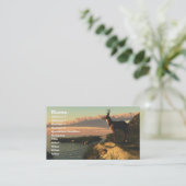 鹿の湖ビジネスカード 名刺 (スタンド正面)