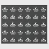 鹿の狩りおもしろい動物ハンターステーキズバーガー ラッピングペーパー (フラット)