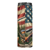 鹿の狩りが愛国心の原野に タンブラー (裏面)