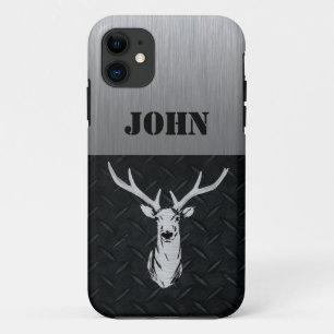 鹿の狩りスポーツマンRuggeted Buck Name iPhone 11 ケース