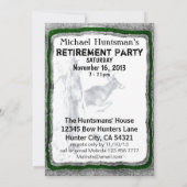 鹿の狩り招待テンプレート 招待状 (裏面)