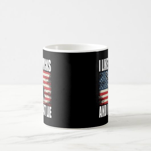 鹿の狩り私は大きなドルが好きで私は嘘をつくことができない コーヒーマグカップ (中央)