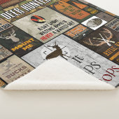 鹿の狩人にクリスマスギフトを贈る シェルパブランケット (3/4)