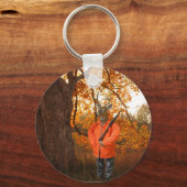 鹿の猟師 キーホルダー (正面)