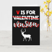 鹿の猟肉 バレンタイン ハンター ハンティング カード (黄色い花)