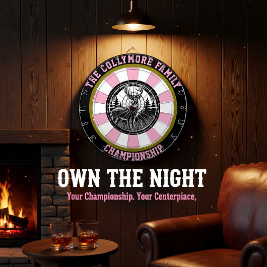 鹿の目標森林のアートワーク ダーツボード