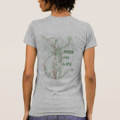 鹿の私の人生 Tシャツ (裏面)