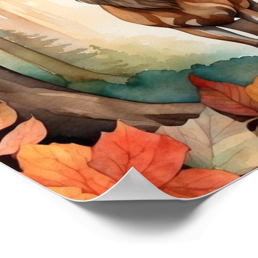 鹿の秋 ポスター (角)