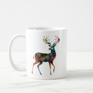 鹿の精霊動物のマグカップ コーヒーマグカップ