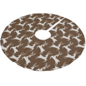 鹿の素朴木のスカート ブラッシュドポリエステルツリースカート (アングル)