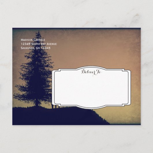 鹿の素朴木の国はがきを保存 案内ポストカード (裏面)