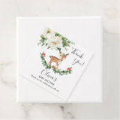 鹿の素朴森の動物の赤ちゃんシャワーありがとう フェイバータグ (インサイチュ)