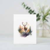 鹿の絵 ハッピー ホリデー シーズン クリスマス 自宅 暮らし 招待状 (スタンド正面)