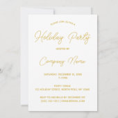 鹿の花輪 ミニマルなコーポレートホリデーパーティー 招待状 (裏面)