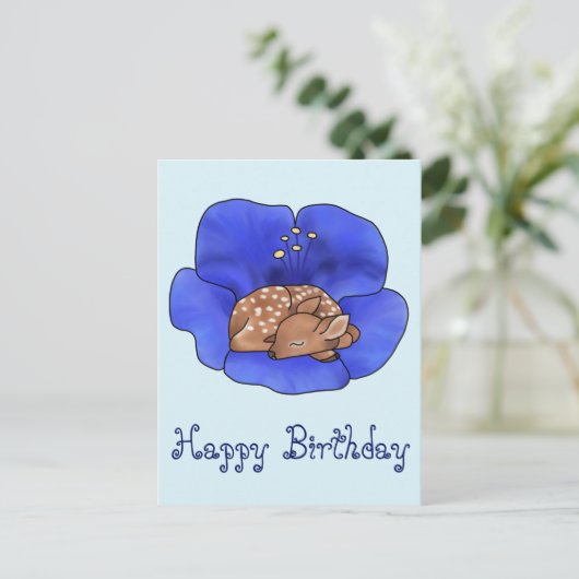 鹿の花 ポストカード (スタンド正面)