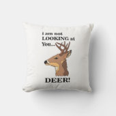 鹿の角おもしろい石 クッション (正面)