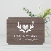 鹿の角が私の花嫁の付き添いの依頼カードになるか 招待状 (スタンド正面)