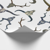 鹿の角のパターン ラッピングペーパー (角)