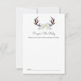 鹿の角のベビー祈願 招待状